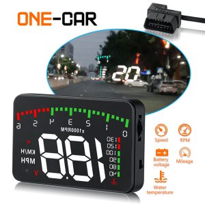 3.5 A900 HUD Head-Up Display para Carro, Display HUD, Aviso de Excesso de Velocidade, Projetor para Para-brisas, Sistema de Alarme Universal para Auto