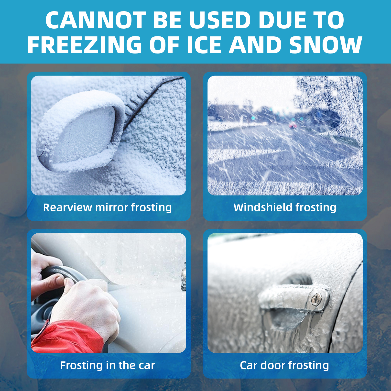 Removedor de neve, desembaciador de para-brisas de automóvel, derretimento rápido de neve, aquecedor portátil - Image 4