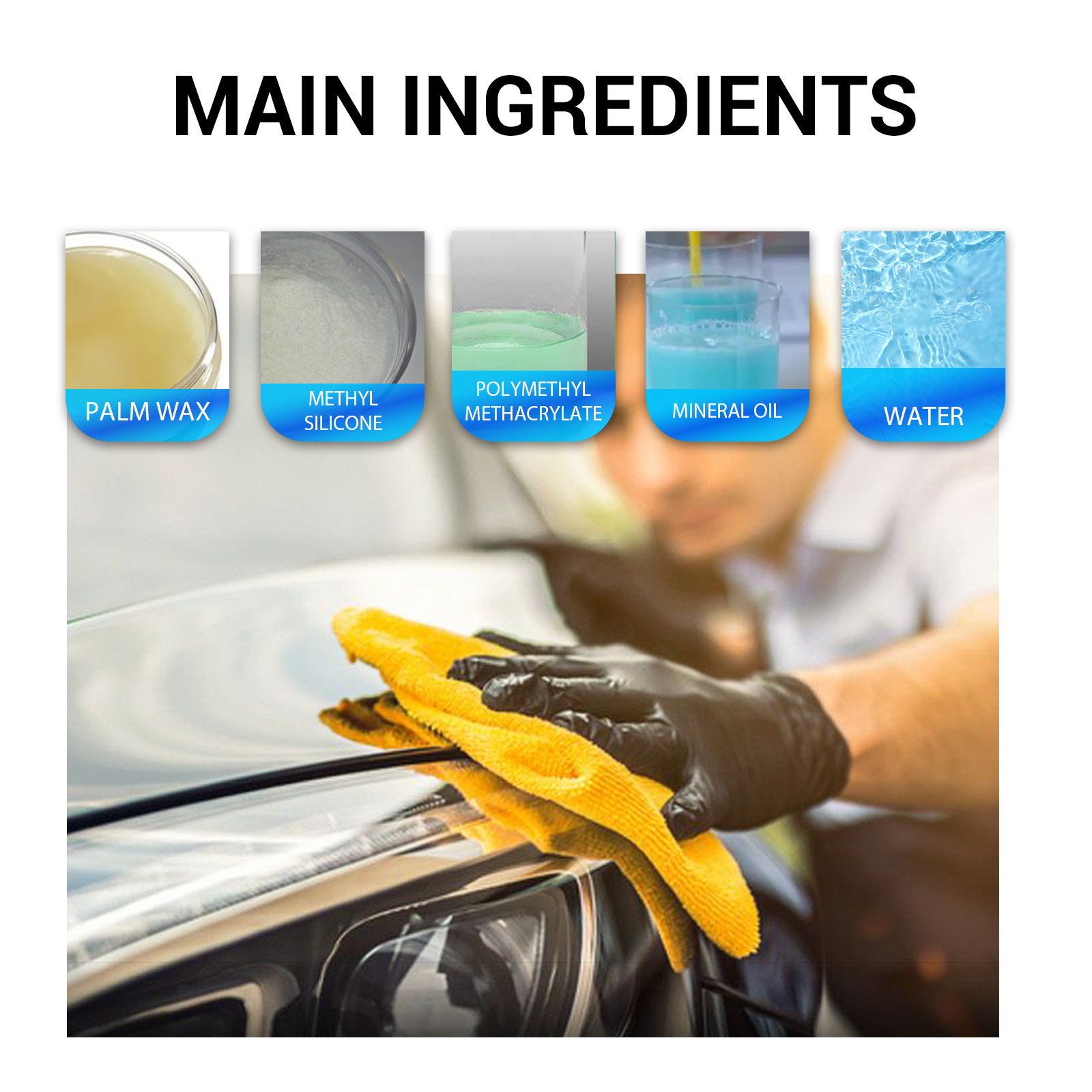 Spray de revestimento automóvel, para renovação, limpeza, revestimento cristalino, manutenção e reparação automóvel e pintura automóvel. - Image 6