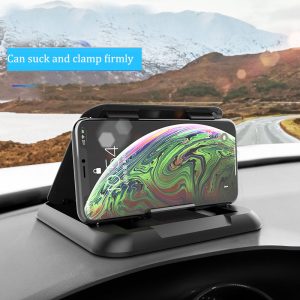 Suporte para telemóvel, protetor solar para painel de instrumentos, suporte para dispositivo de navegação AR, suporte para telemóvel automóvel com pad