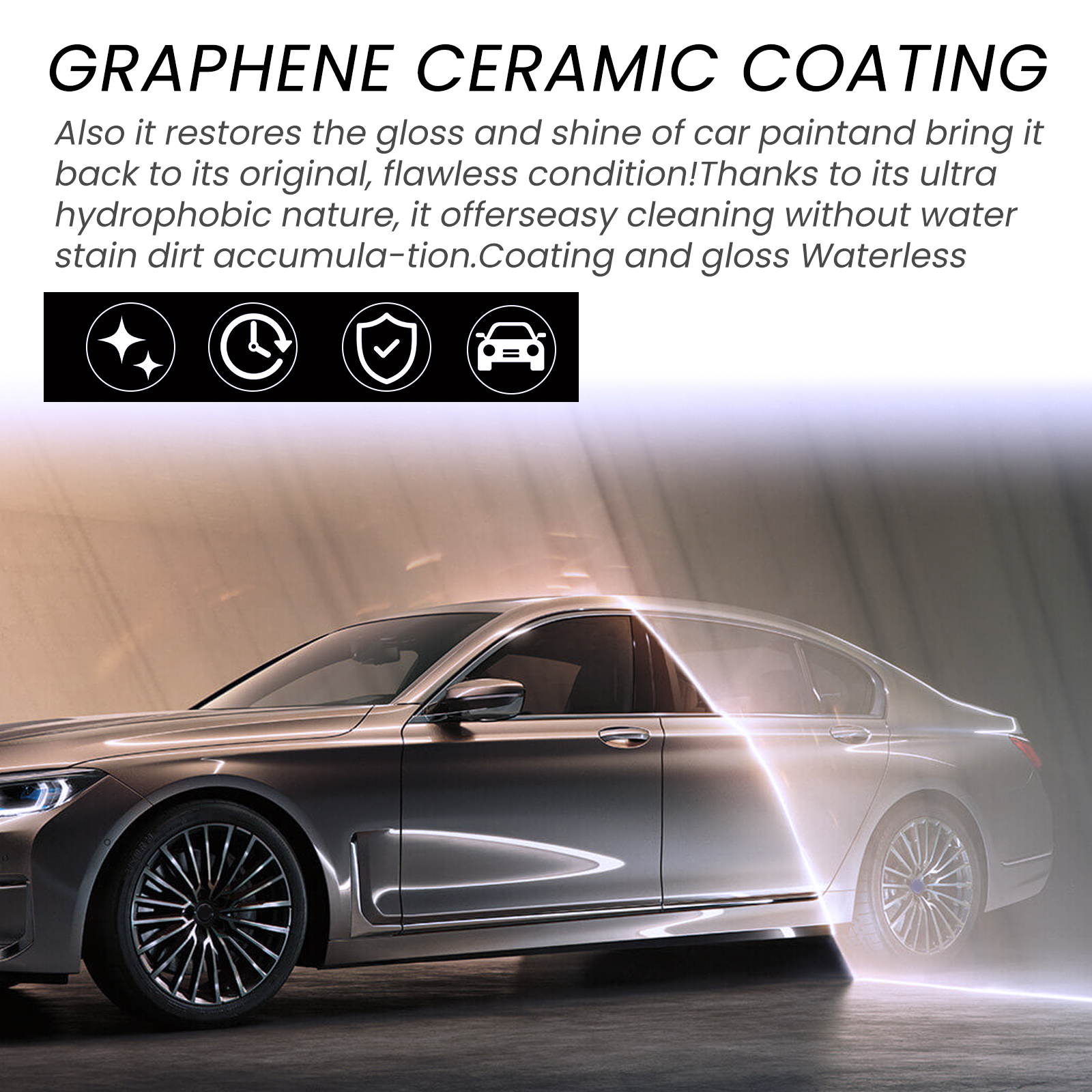 Revestimento cerâmico de grafeno, revestimento cristalino super resistente à água, revestimento impermeabilizante, selante, manutenção de pintura auto - Image 5