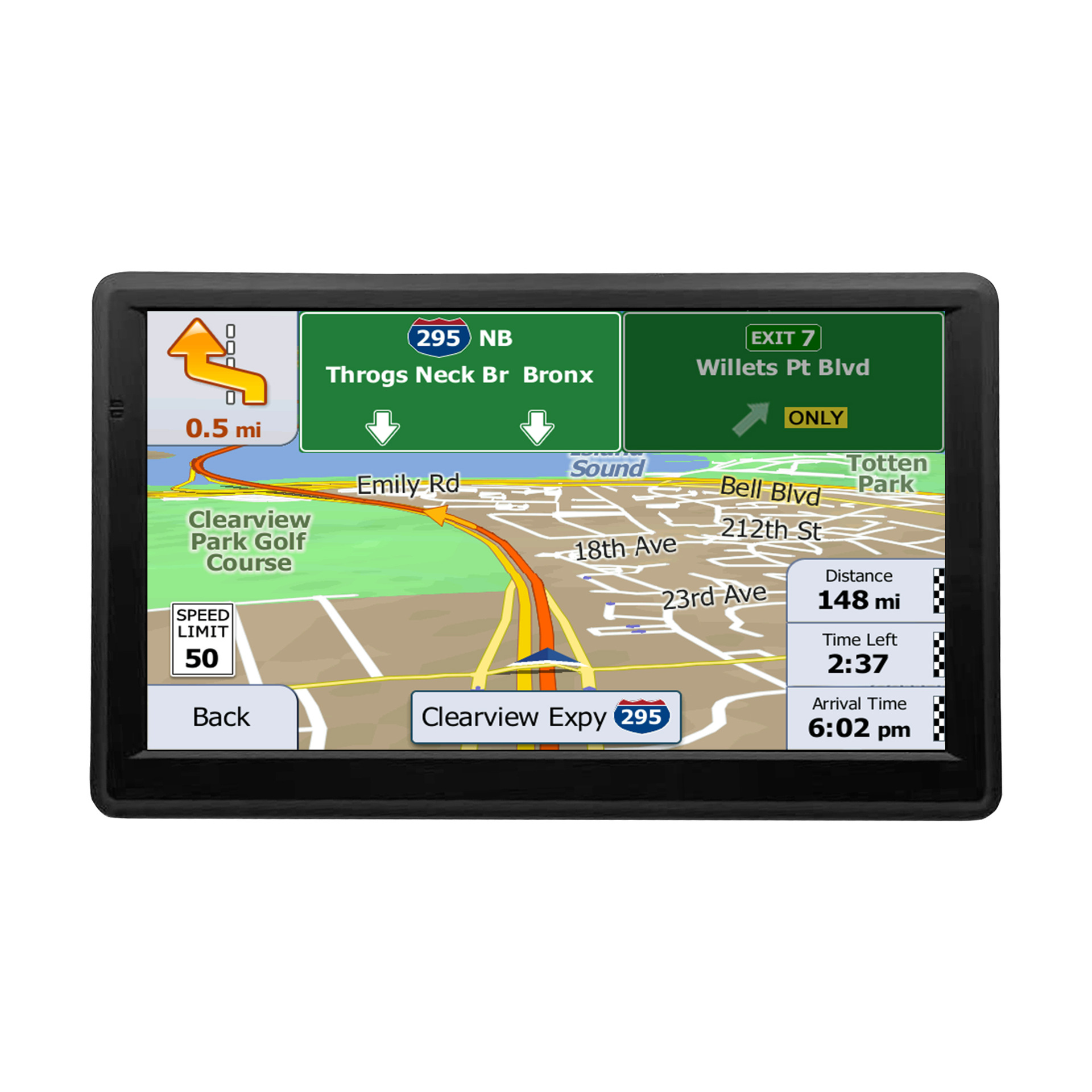 Navegador GPS portátil de 7 polegadas para utilização universal em automóveis e camiões, alta definição, 8 GB. - Image 4