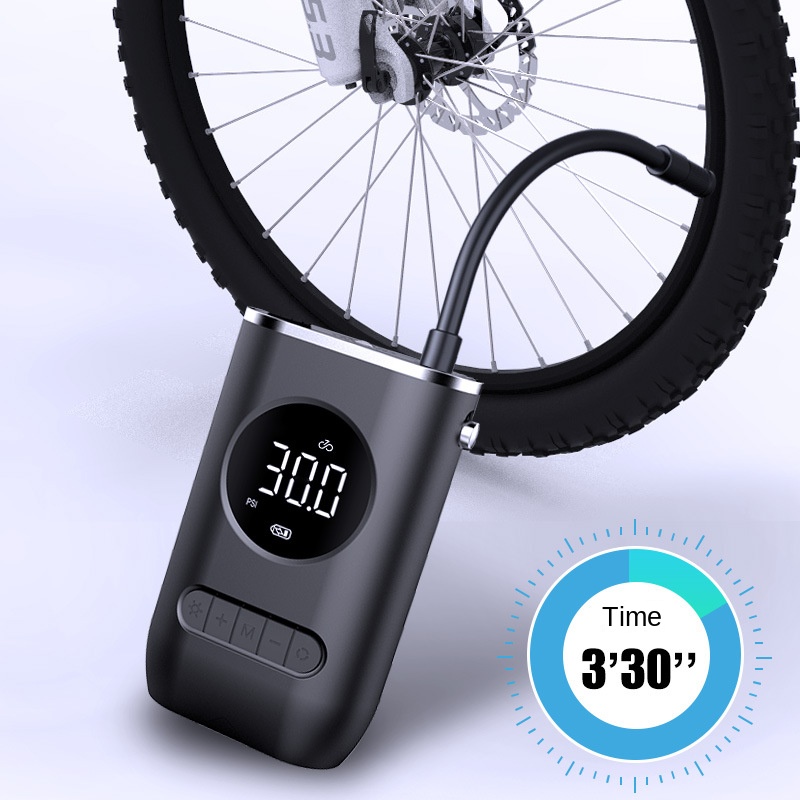Nova bomba de enchimento portátil para carro, mini bomba de enchimento para pneus de bicicleta elétrica, carregamento sem fios, super bomba para enche - Image 2