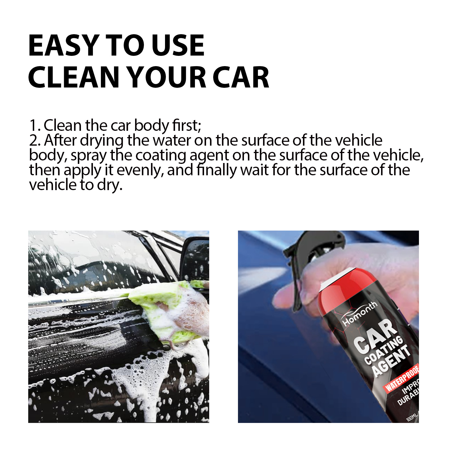 Spray de revestimento automóvel, para renovação, limpeza, revestimento cristalino, manutenção e reparação automóvel e pintura automóvel. - Image 7