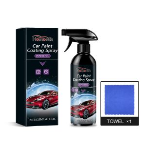 Spray multifuncional para revestimento de pintura automóvel, manutenção de pintura, anti-incrustante e impermeabilizante.