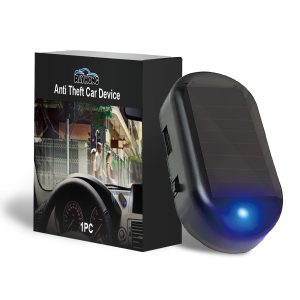 Dispositivo antirroubo para automóvel, luz de alarme antirroubo de indução intermitente com LED para adaptação na cablagem do automóvel à prova de exp