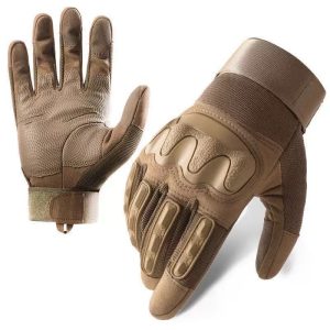 Luvas táticas para homem – Luvas de combate antiderrapantes com dedos completos para uso militar, atividades ao ar livre e exercício físico.