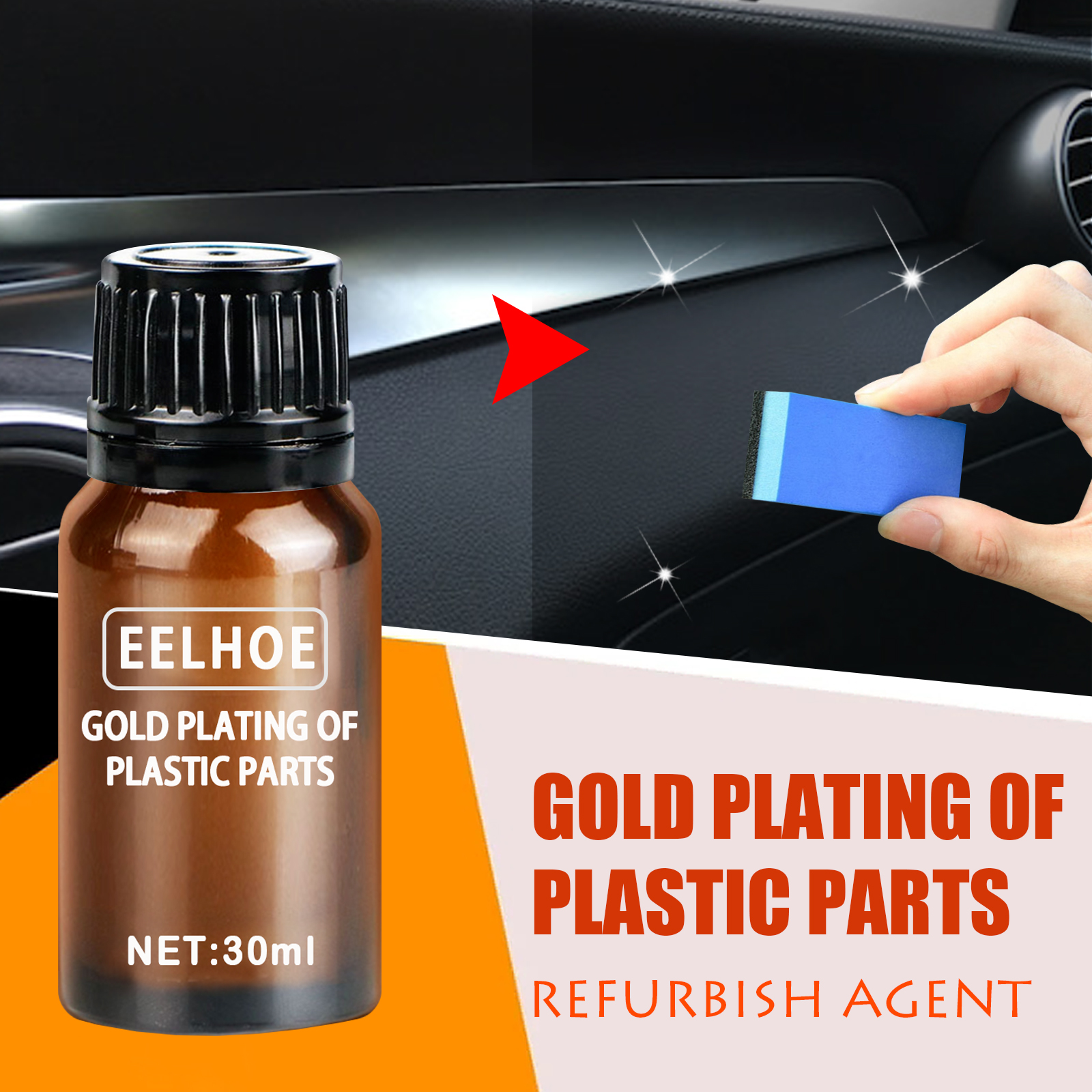 Agente de acabamento para revestimento de peças plásticas, revitalização de painéis de instrumentos automóveis e revestimento interior de plástico. - Image 3