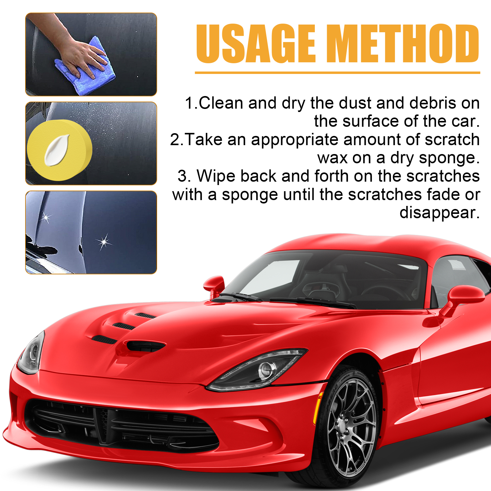 Creme reparador de riscos em automóveis, para polimento de marcas finas na pintura automóvel, revestimento de recondicionamento e reparação de riscos. - Image 7