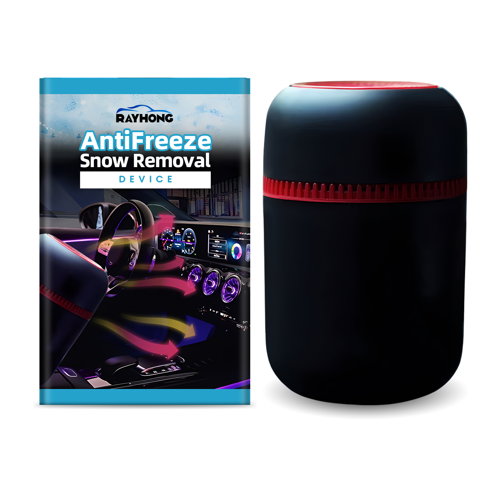 Removedor de neve, desembaciador de para-brisas de automóvel, derretimento rápido de neve, aquecedor portátil - Image 2