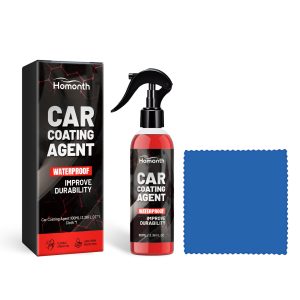 Spray de revestimento automóvel, para renovação, limpeza, revestimento cristalino, manutenção e reparação automóvel e pintura automóvel.