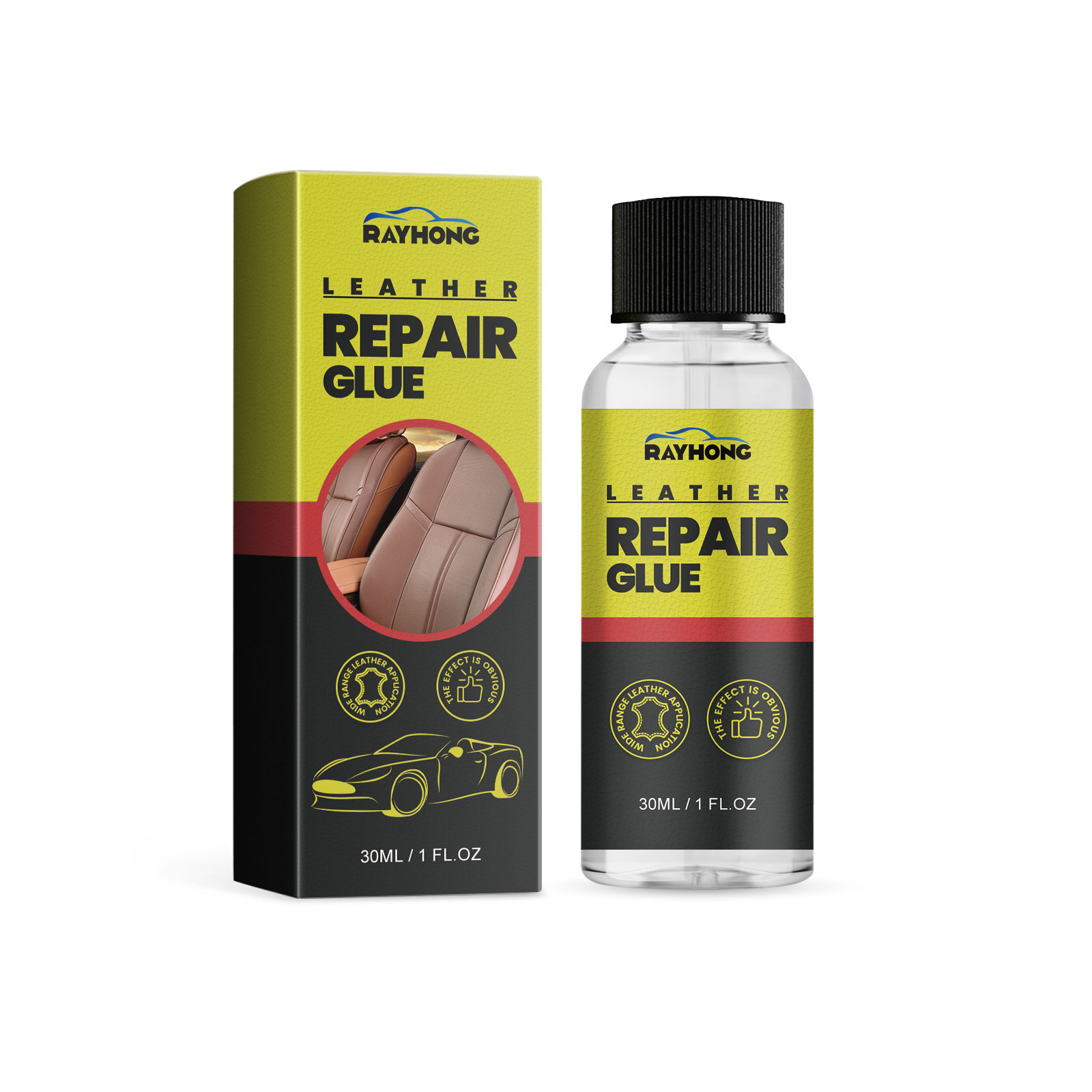 Cola para reparação de couro RAYHONG, líquido para recondicionar assentos e sofás de couro, reparação de riscos e fissuras. - Image 2