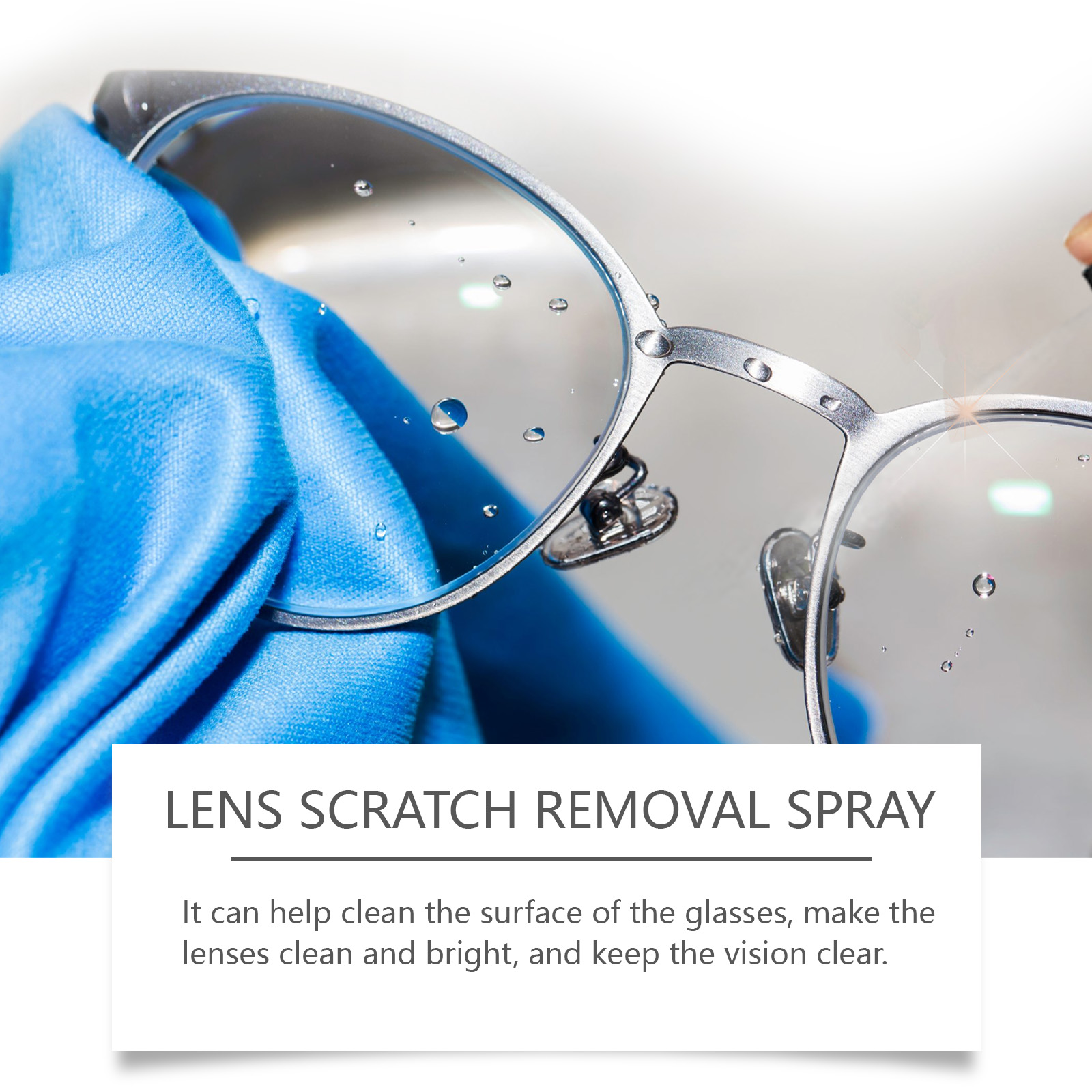 Removedor de riscos de lentes, repara riscos superficiais, restaura lentes oculares embaciadas. - Image 4