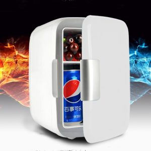 Mini frigorífico elétrico de 4 litros para automóvel e uso doméstico.