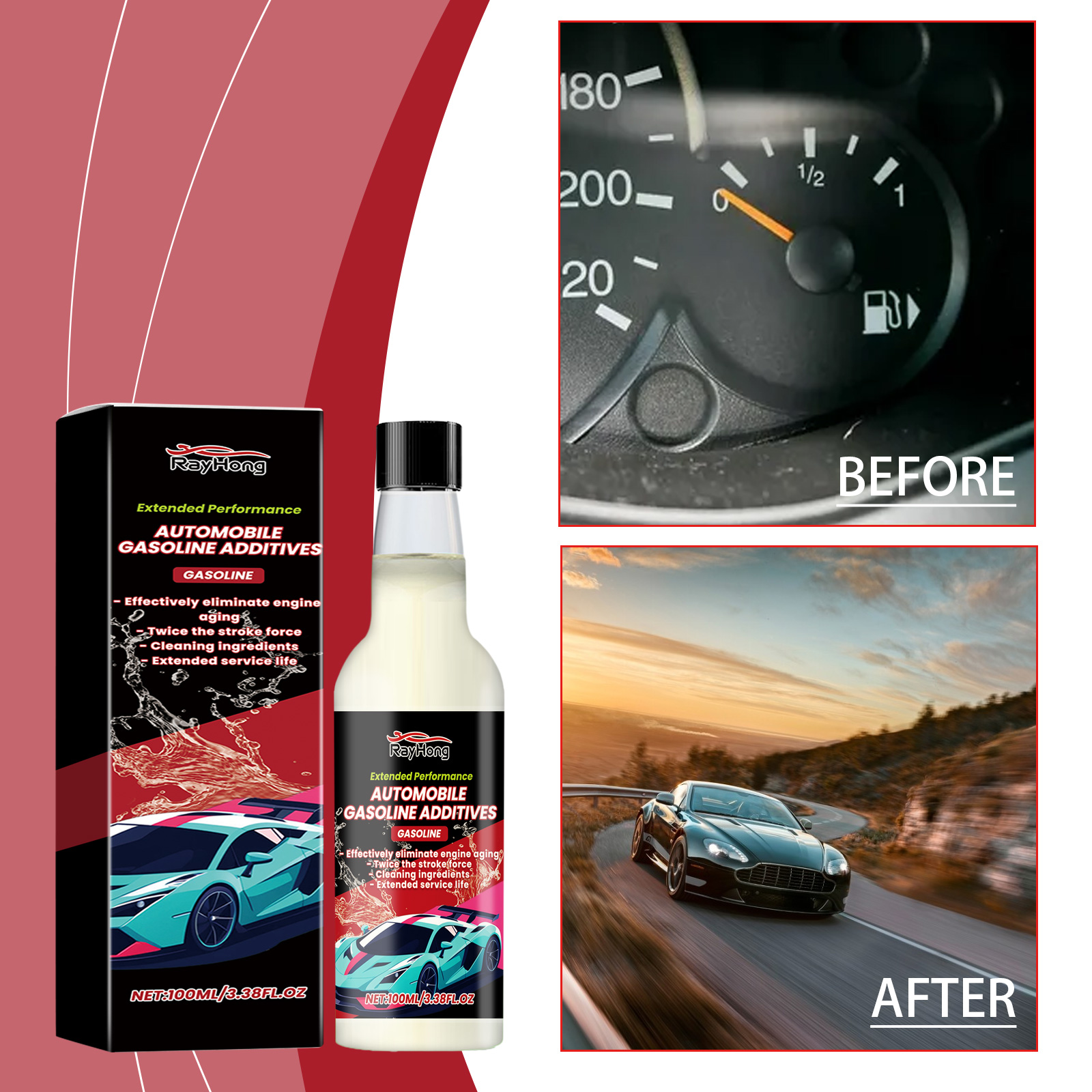 Aditivos de combustível automóvel Rayhong para proteger o motor e manter o sistema de peças limpas. - Image 2